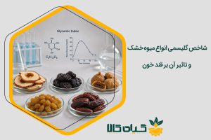 شاخص گلیسمی انواع میوه خشک