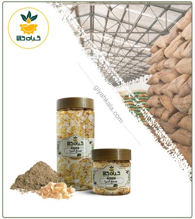 صمغ کتیرا خشک یا پودری